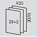 Quantity of panels: 28+2
The size of one exposition: 9302070 