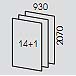 Quantity of panels: 14+1
The size of one exposition: 930х2070 мм
