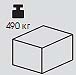 Total weight (without brick): 490 кг