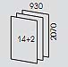 Quantity of panels: 14+1
The size of one exposition: 9302070 