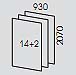 Quantity of panels: 14+1
The size of one exposition: 930х2070 мм